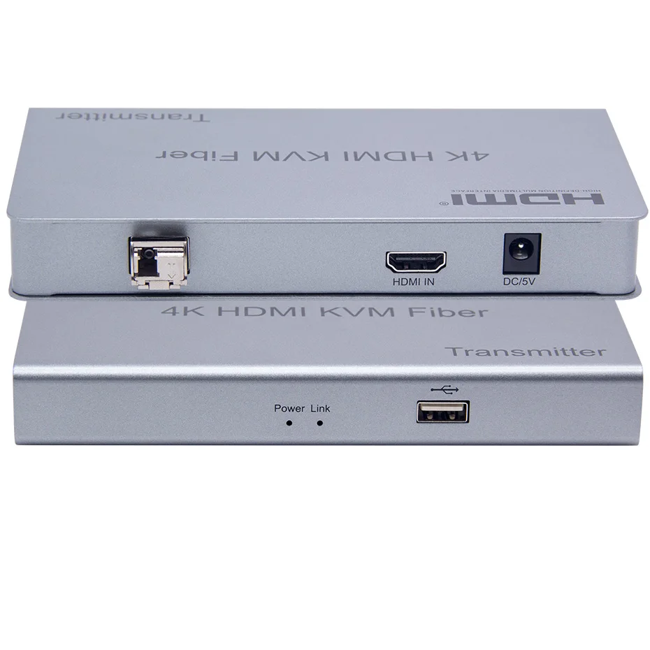 4k оптоволоконный hdmi удлинитель KVM HDMi USB 4K HDMI KVM удлинитель по оптоволоконному кабелю(LC) 4 K/30 HZ HDCP 1,4