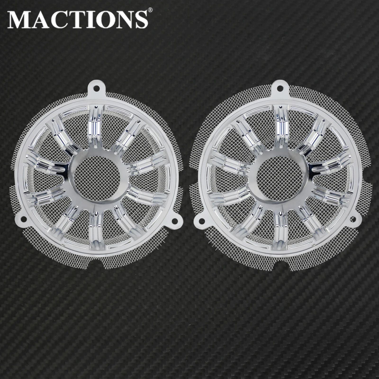 Мотоцикл CNC хромированный передний динамик гриль маски Крышка для Harley Touring Ultra