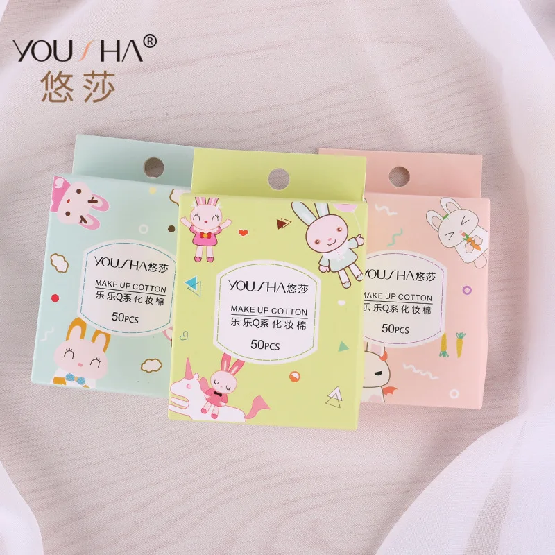 50 PCs Non-woven Fabric Cotton Pads Skin Facial Wipe-Cleansing Resurrection Multi-Purpose Cotton YV087