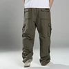 Plus Size 8XL140KG Autumn Winter Men cargo pants thick High street pants safari style pockets Skateboard out door straight pants 2
