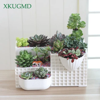 

Multi-layer Plastic Flower Pot Succulent Plant Pot Item Storage Container Garden Micro-view Potted Home Decoration Accessories