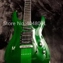 Транспортировка, 6-струнной электрогитары, капельки прозрачно-зеленого цвета Гитары, адаптируемые под требования заказчика