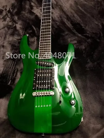 

Free transportation, 6-string electric guitar, transparent green guitar, customizable