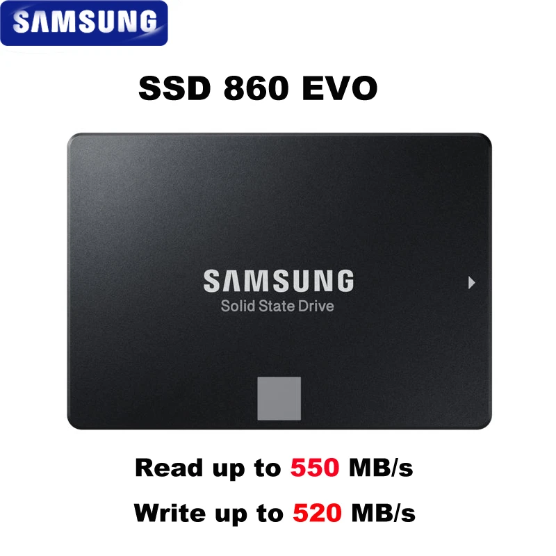 SAMSUNG SSD 860 EVO 250 ГБ 500 Внутренний твердотельный жесткий диск HDD жесткий диск SATA3 2,5 дюймов ноутбука, настольного компьютера, ПК, MLC disco duro 1 ТБ