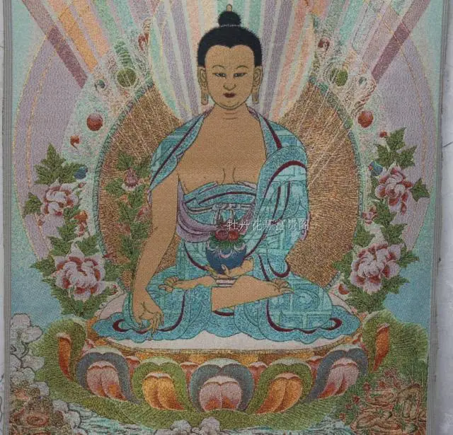 Colección Antigua China el bordado de thangka Shakya CRI diagrama/1