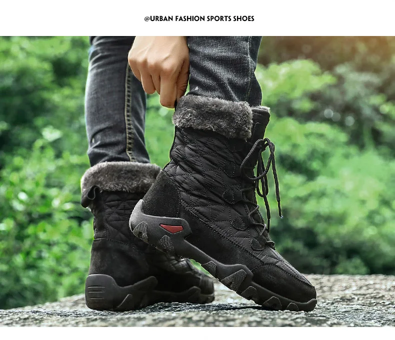 Уличные зимние походные ботинки мужские высокие водонепроницаемые носимые боевые тактические сапоги мужские альпинистские ботинки охотничьи ботинки