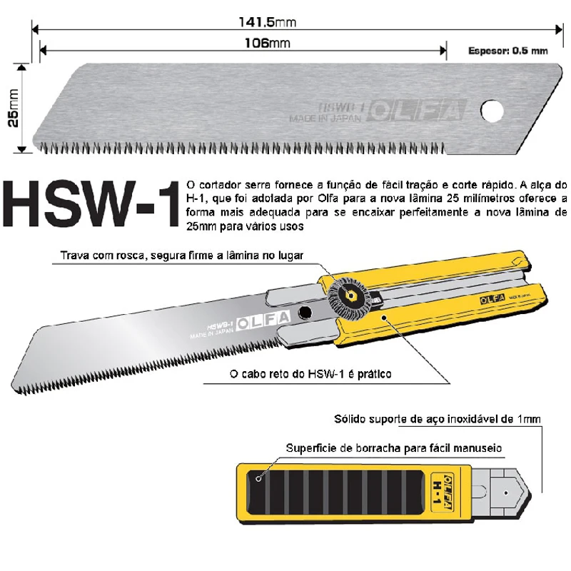 de substituição, HSWB-1, 1B, 25mm, 1Pc