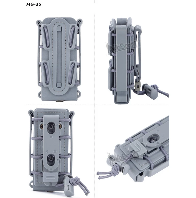 Тактический Подсумок для журналов 5,56/7,62 9 мм Molle Pistol военный мягкий чехол с зажимом для ремня кобура с магазином molle Pouch