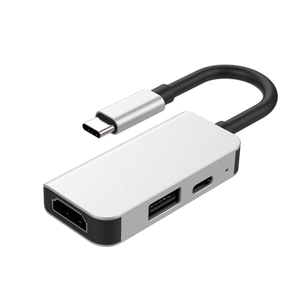 USB3.1 концентратор Тип с разъемами типа C и HD+ USB адаптер 3-в-1 мульти-функциональный ноутбук разветвитель конвертер док-станция usb разветвитель HD 3-в-1 ноутбук