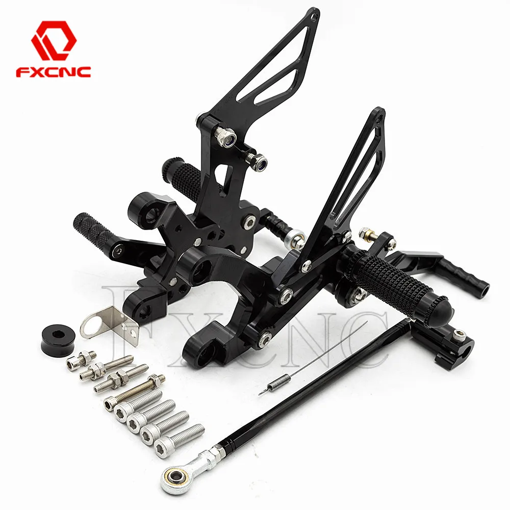 

CNC Aluminum Motorcycle Rearset Footrest Rear Set For Kawasaki Z900 Z 900 2017-2019 2018 Adjustable Foot Peg Footpeg Pedal