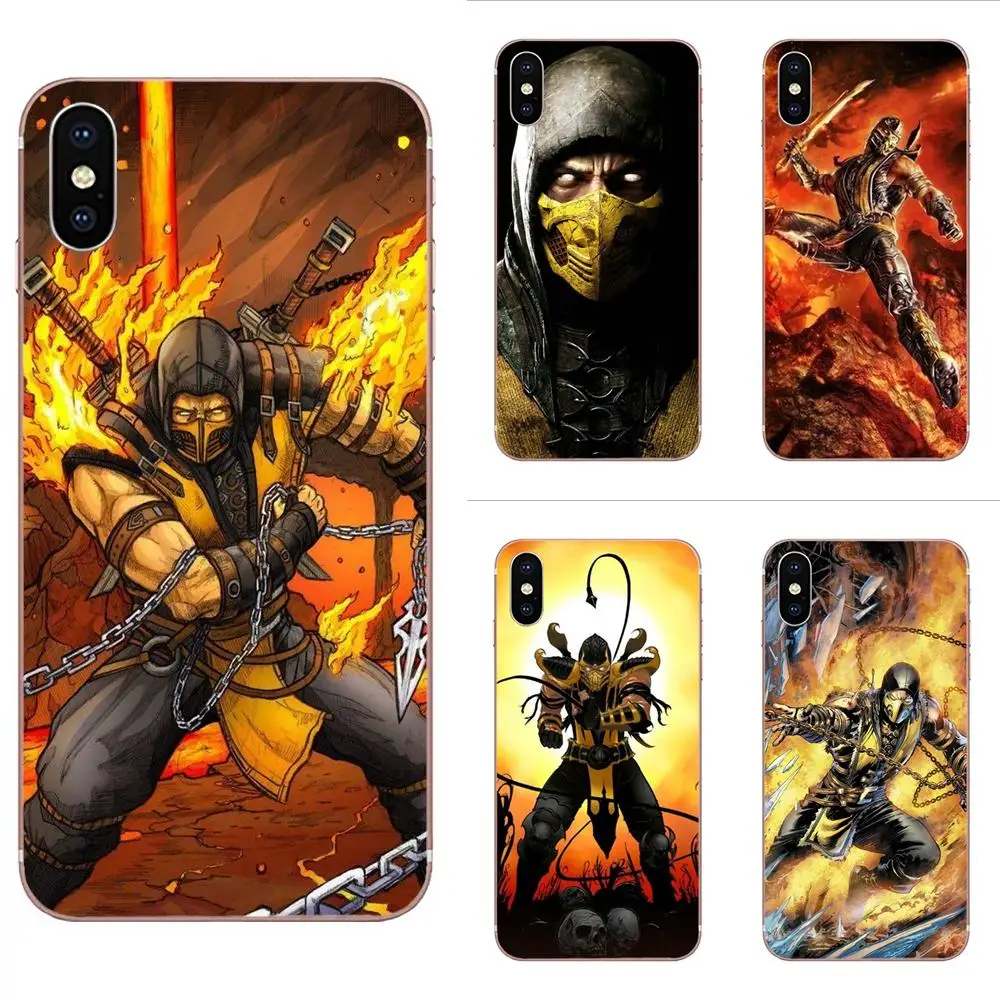 Mortal Kombat Скорпион Пакт для Xiaomi Redmi Mi 4 7A 9T K20 CC9 CC9e Note 7 9 Y3 SE Pro Prime Go Play мягкий чехол с