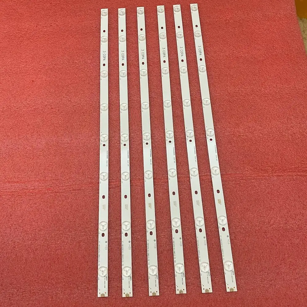 

30 PCS/lot 8LED LED backlight strip for M320X13-E4-H (G3) LED32B16 RF-AB320E32-0801S-01 LED32TC2300E TK97K4000000 TJ100K4000000