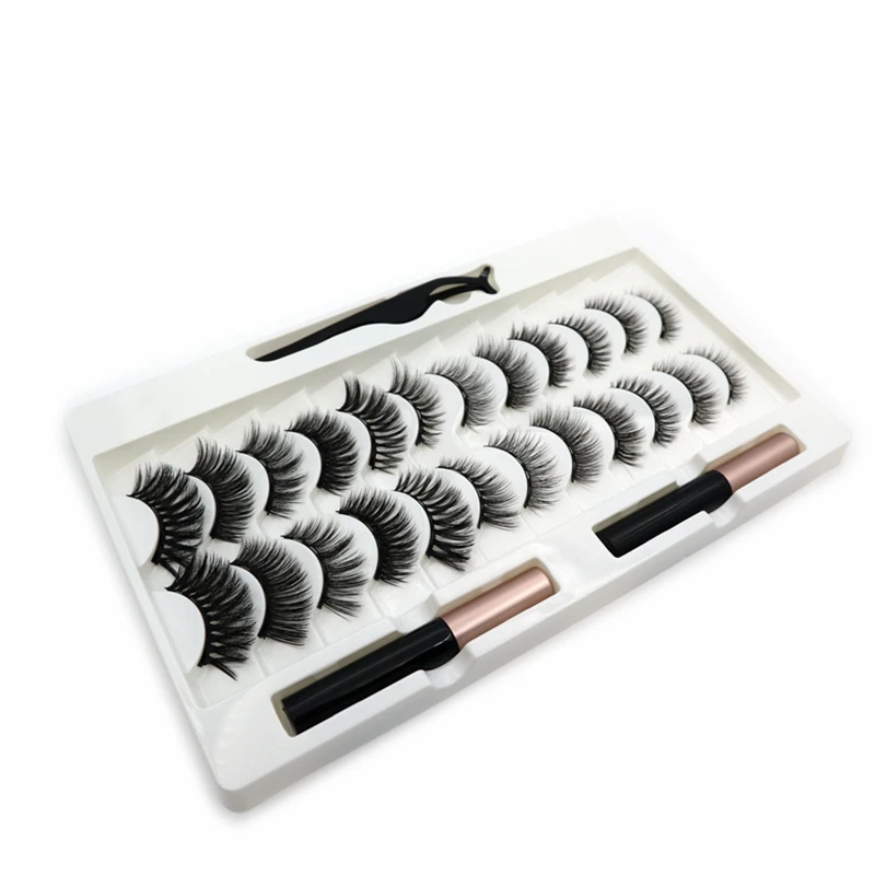 3d falso vison eye lash extensões com