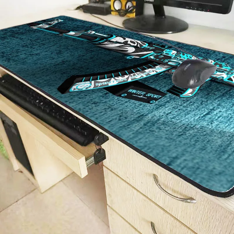  Large Size 400X900MM Green Gaming Keyboard Mouse Pad Laptop Keyboard Pad High Quality Game Gun Rubb