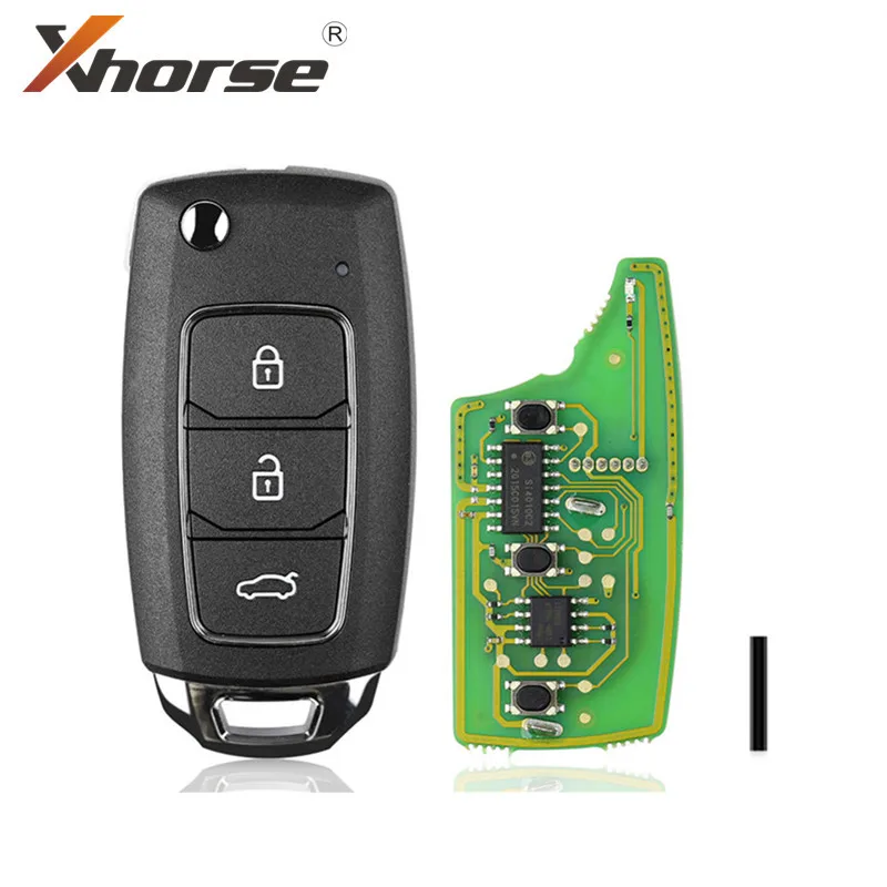 Универсальный проводной дистанционный ключ Xhorse VVDI2 XKHY05EN HY U.D с 3 кнопками для HYUNDAI 1