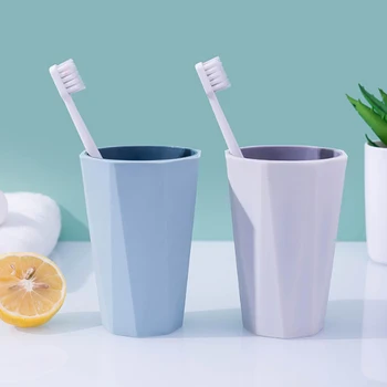 

Creative Simple Nordic Geometric Diamond Travel Portable Brush Cup Mouthwash Drink Cup Household Couple Toothbrush Washing Cup