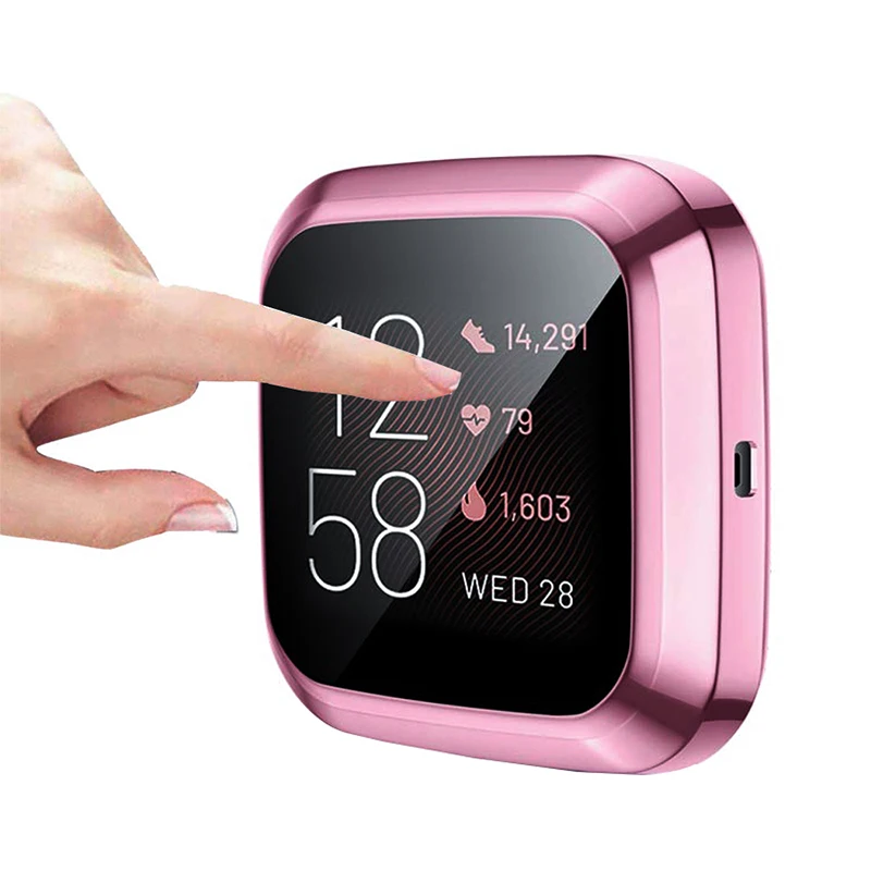 10 цветов полное покрытие для Fitbit Versa 2 защитный чехол для экрана Защитная крышка для Fitbit Versa 2 Аксессуары для часов