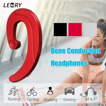 

Mini Wireless bluetooth V4.1 Ear Hook Earphone Bone Conduction Headset Work Sport Music Headphones with Microphone Handsfree