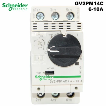 

Schneider Electric GV2PM14C 6-10A motor thermal magnetic circuit breaker knob 3P protection switch setting current range