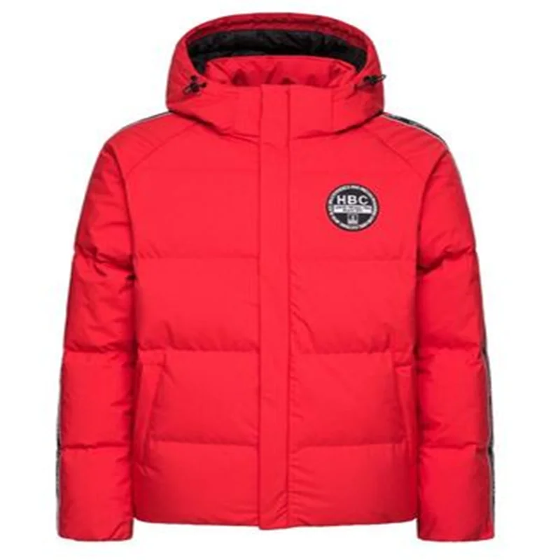SEMIR мужская зимняя куртка, Повседневная зимняя красная куртка, Мужская ветровка с капюшоном, водонепроницаемая Толстая теплая куртка