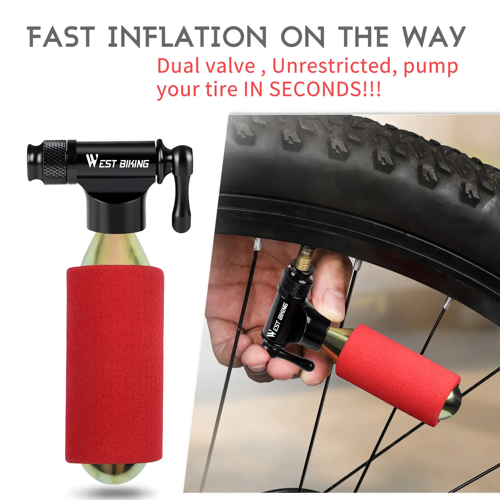 Shrader Presta include il telaio della bicicletta  calcio/pallacanestro/gonfiabili con valvola AV mini pompa portatile per  pneumatici da bici da strada mountain bike West Biking /FV Pompe Accessori  berjaya.edu.my