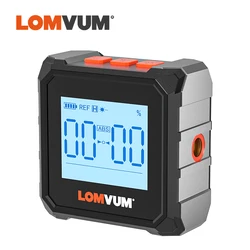 LOMVUM – rapporteur numérique Laser USB, inclinomètre à 360 °, localisateur d'anges, goniomètre de haute précision, outils de mesure de l'inclinaison de l'aimant 