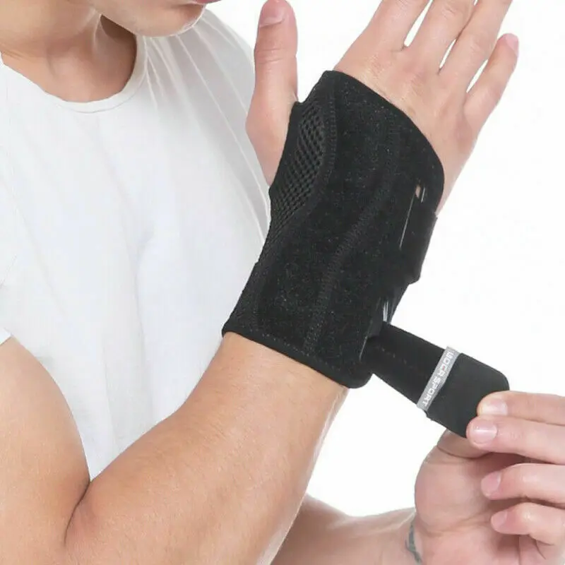 Регулируемый держатель руки Поддержка Carpal тоннель шина артрит Sprain Стабилизатор ремень защитные перчатки нейлон