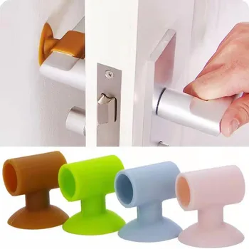 

Door Handle Bumper Guard Stopper Anti-slip Sticker Doors Knob Cover Anti-Crash Pad Stoppers Wall Protector Quiet Rubber Stickers