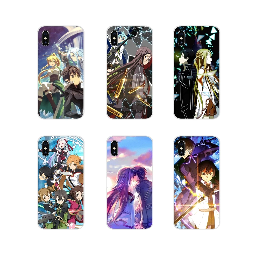 Для Motorola Moto X4 E4 E5 G5 G5S G6 Z Z2 Z3 G G2 G3 C Play Plus Аксессуары чехол для телефона Sword Art Online SAO