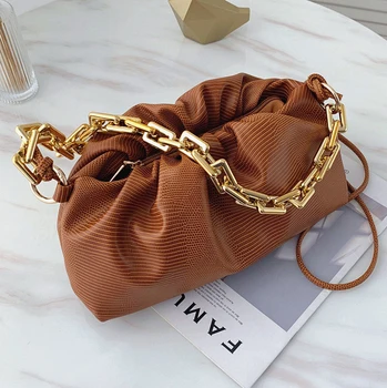 

Branded Hand Bags For Women 2020 Trend PU Leather Cloud Crossbody Bags Women's Desinger Luxury Chain Shoulder Handbags Autumn