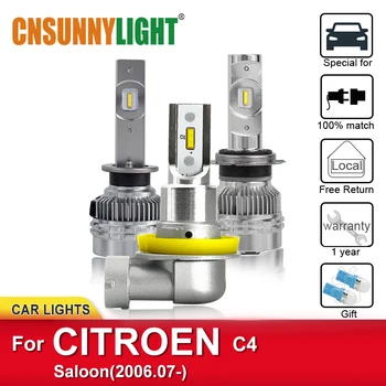 

CNSUNNYLIGHT LED Automobile Headlamp Bulbs For CITROEN C4 Saloon From 2006 Foglight Bulb Headlight Weatherproof Bright Car Lamps