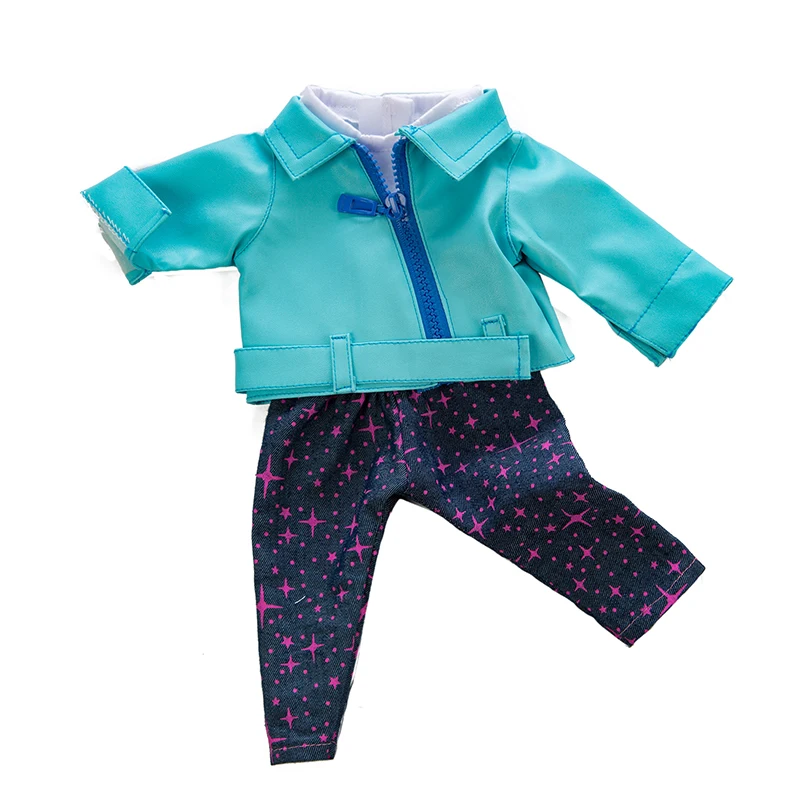 

Baby New Born Doll Clothes fit 18inch 40-43cm Blue and Red Purple Leather suit Mermaid crown Valentine's Day suit For Baby Gift