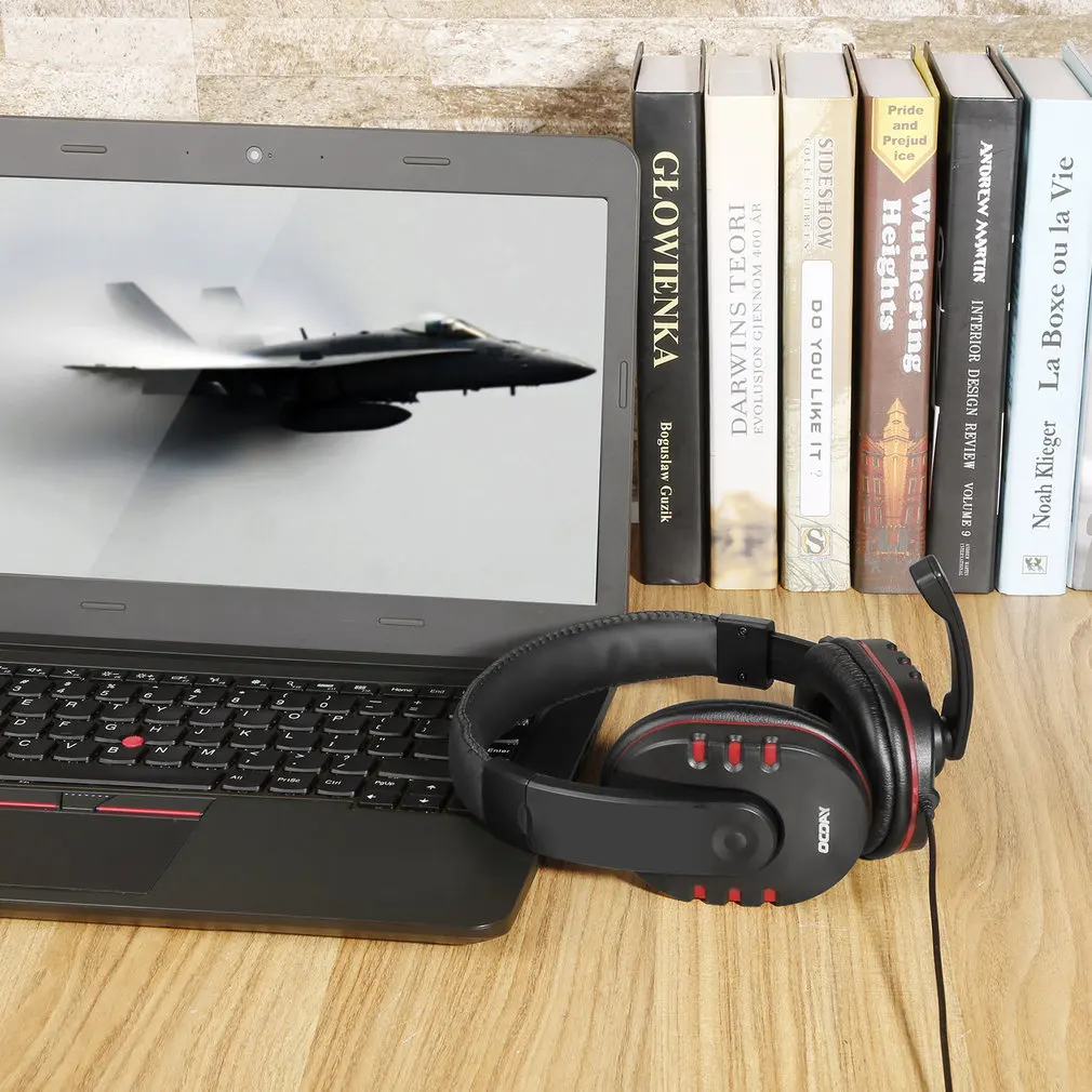 OCDAY универсальная компьютерная игра PC повязка гарнитуры наушники с 3,5 мм Проводная гарнитура с микрофоном