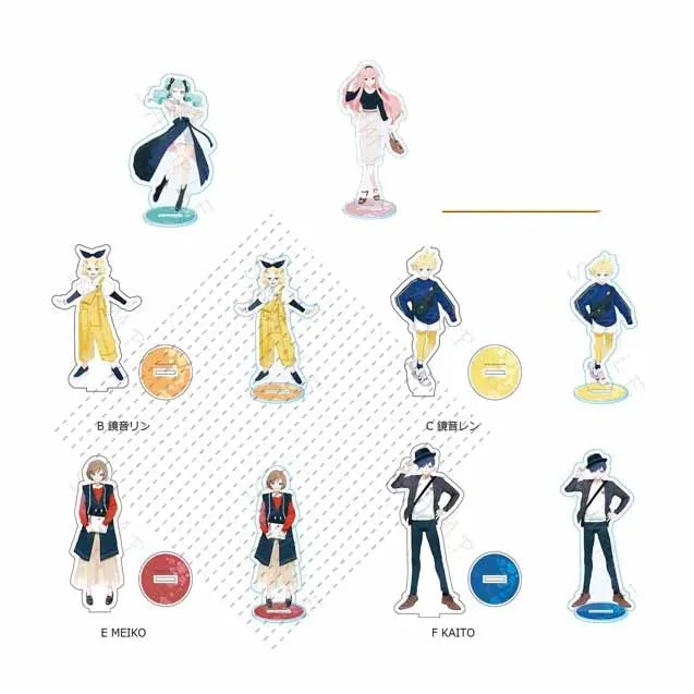 Meiko Kaito Hatsune Miku Vocaloid Kagamine Rin Len акриловые модели Аниме фигурки стоячие наружные