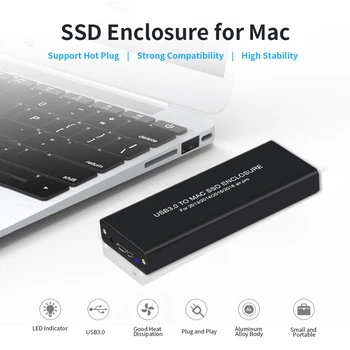 

USB3.0 to Mac SSD Enclosure USB3.0 Aluminum Alloy SSD Enclosure for 2013/2014/2015 MacBook Air/Pro/Retina