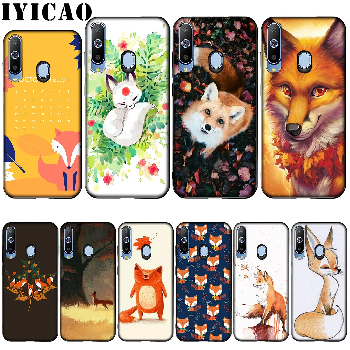 Fox In Autumn leaves forest Soft Silicone Cover for Samsung Galaxy Note 10 Plus A50s A40s A30s A20s A10s Case |