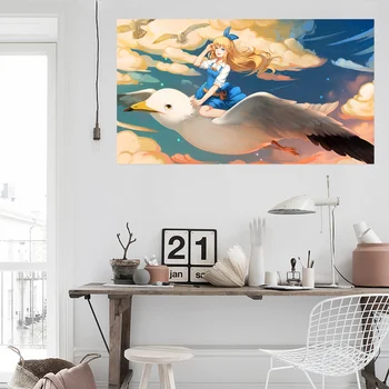 

[Self-Adhesive] 3D Alice In Wonderland 646 Japan Anime Wall Stickers Mural Decal Wall Murals AJ WALLPAPER Belly