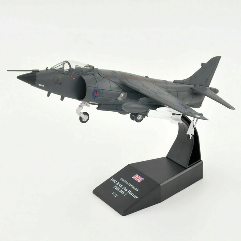 Сплав самолет 1/72 масштаб коллекционный боец модель 1982 BAE море Harrier FRS MK I Подарочная модель для поклонников для детей-поклонников подарок