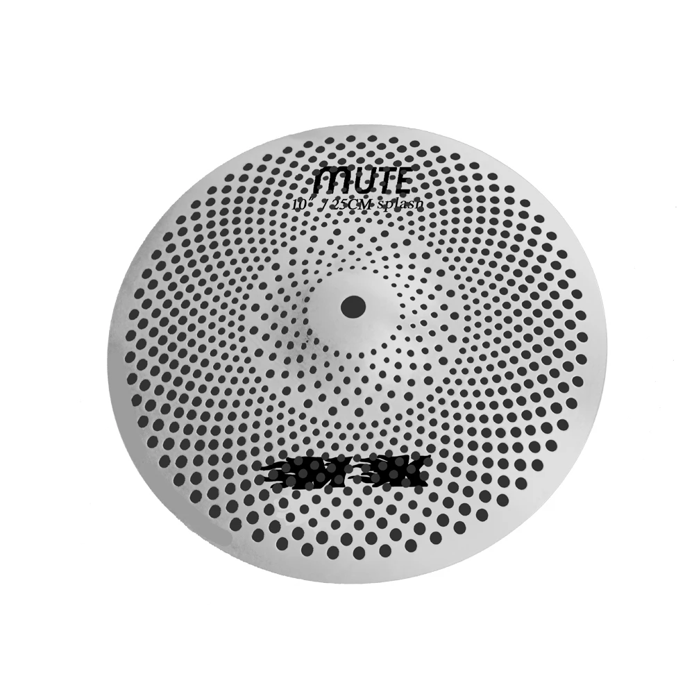 Durable Stainless Steel MK Low Volume Cymbals 10" Splash Golden or Silver Best Gifts for Drummers