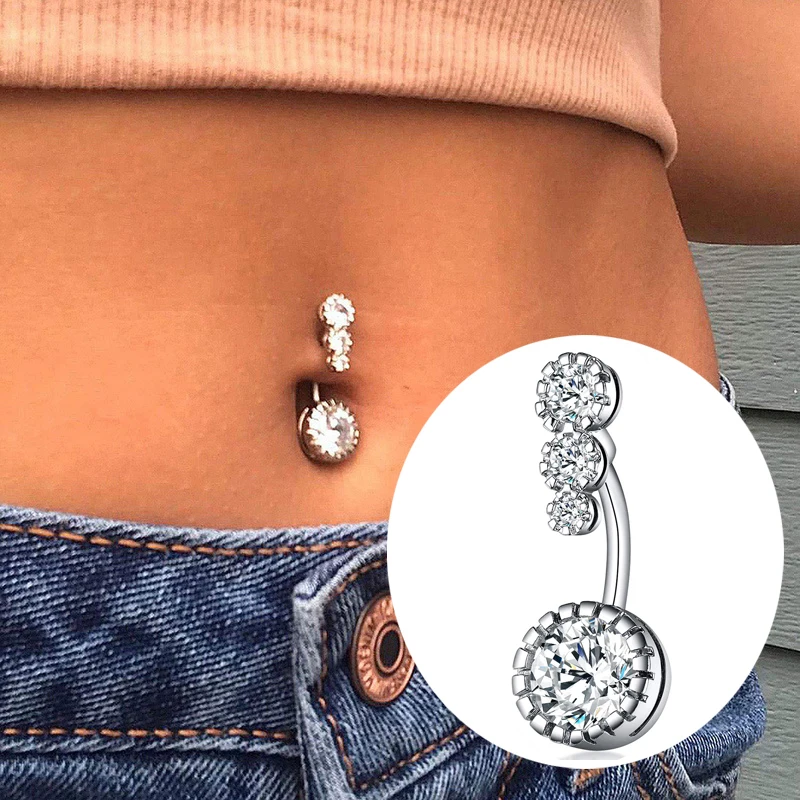 Best Deals Online Love Heart Belly Button Navel Bar Ring Dangle Barbell