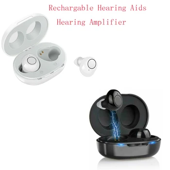

New 2020 CIC Rechargeable Hearing Aids MiNi Digital Invisible Hearing Amplifier Small Sound Voice Amplifier for Elderly Deafness
