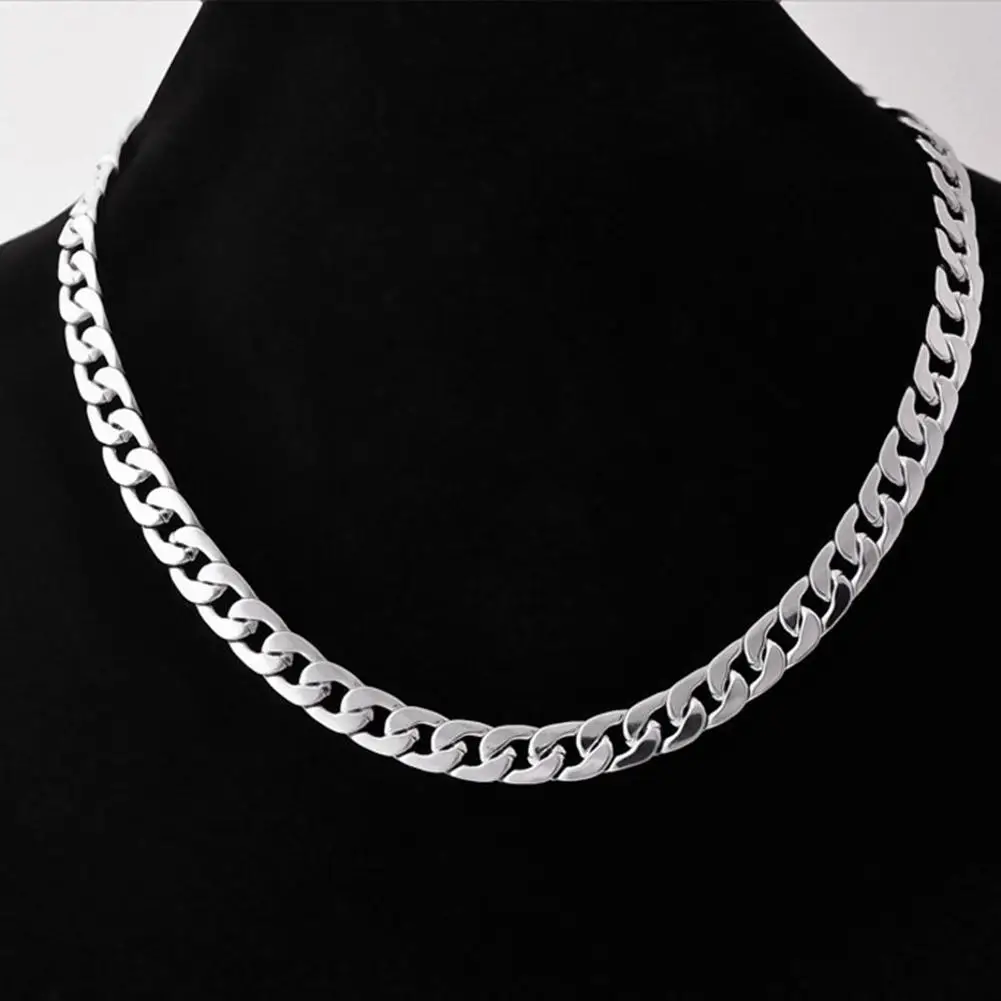 Серебряное ювелирное изделие 925 хип хоп Мужская плетеная витая широкая цепочка