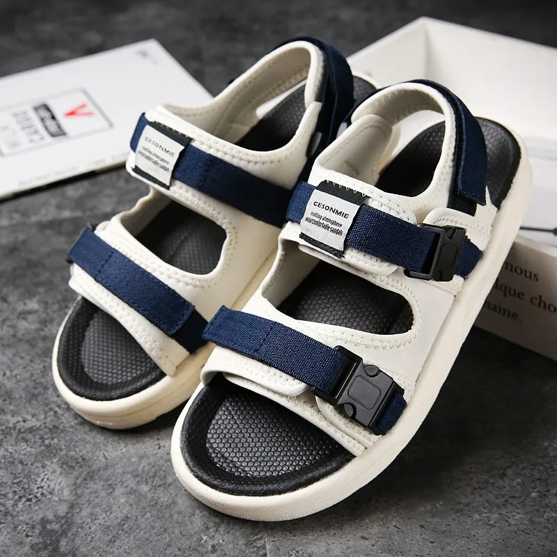 

Summer MEN'S Sandals Trend Casual Sandals Peep-Toe Thick Bottomed Men's Sports Sandals Anti-slip Comfortable