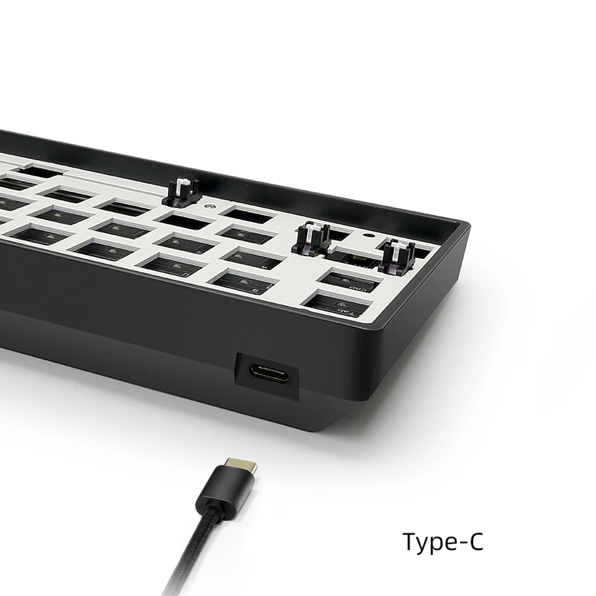 65% 68 HotSwap Kit GK68 GK68X GK68XS Replacable Space RGB Programmable Bluetooth Wired PCB Case Plate For Mechanical Keyboard