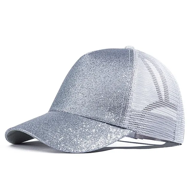 9 URDIAMOND, бейсболка с конским хвостом, женская, грязная булочка, Snapback, летние сетчатые шапки, Повседневная Спортивная Кепка с блестками, Прямая поставка, Кепка - Цвет: 9