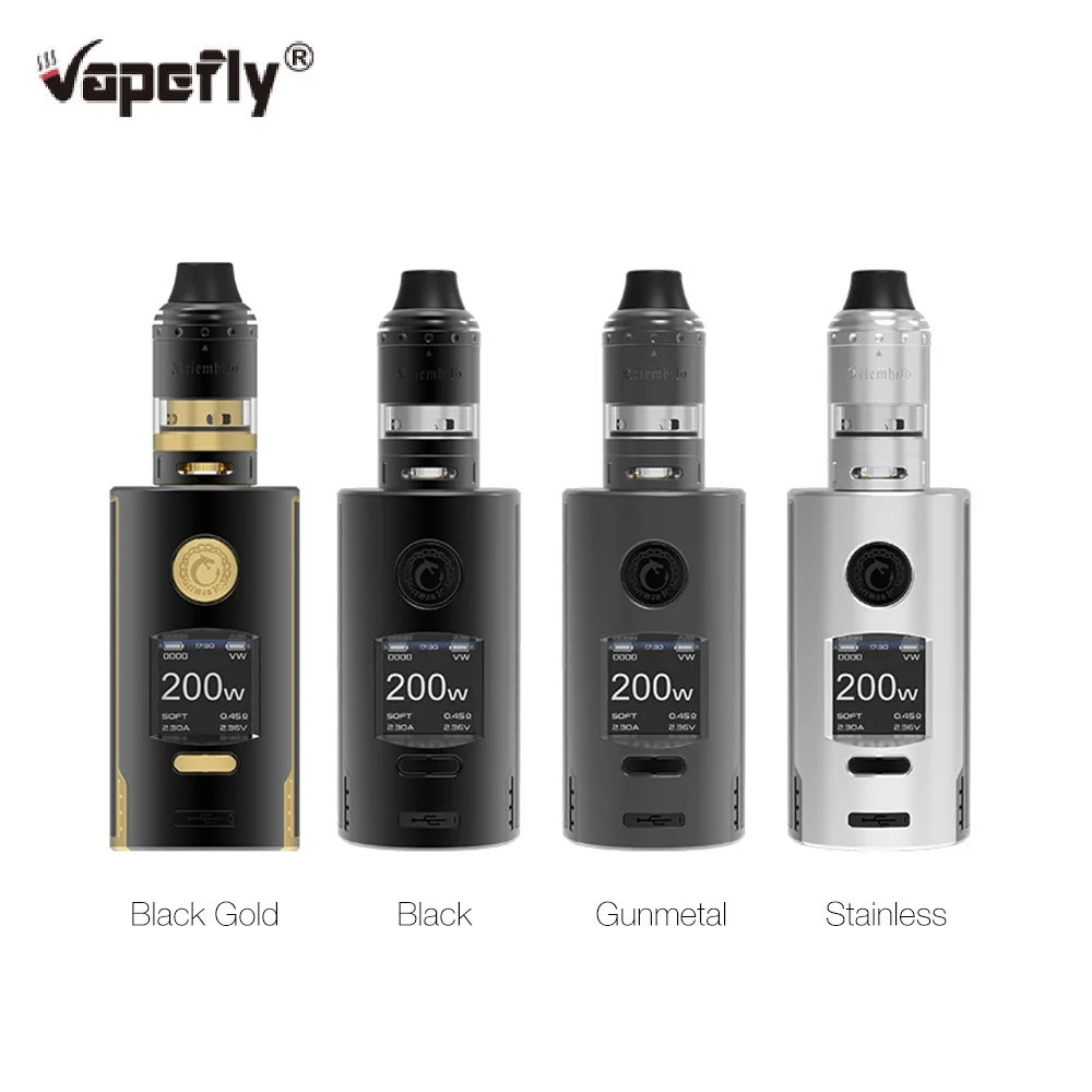 

Original Vapefly Kriemhild 200W Starter Kit with 5ml Kriemhild Tank Fit 18650/20700/21700 Battery Box Vape Kit vs Gen/ Drag 2