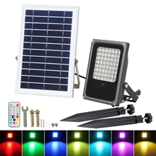 Applique murale A2 à LED, lampe solaire à large faisceau, éclairage de rue, 7 couleurs, décoration murale extérieure