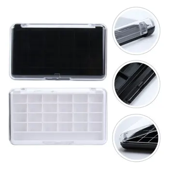 

2PCS Empty 24 Grids Refillable Eyeshadow Case Makeup Palette Container for Lip Balm