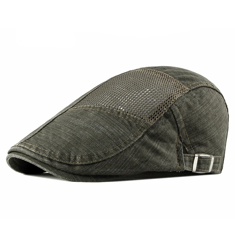 Botvela Golf Flat Ivy Cap Men Cotton Newsboy Caps Retro Cabbie Hat Male Gatsby Beret Hats Adjustable Spring Autumn Boina