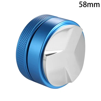 

58mm Smart Coffee Tamper Adjustable Leveller Stainless Espresso Press Tool Slopes Base Thread Distribution Tools